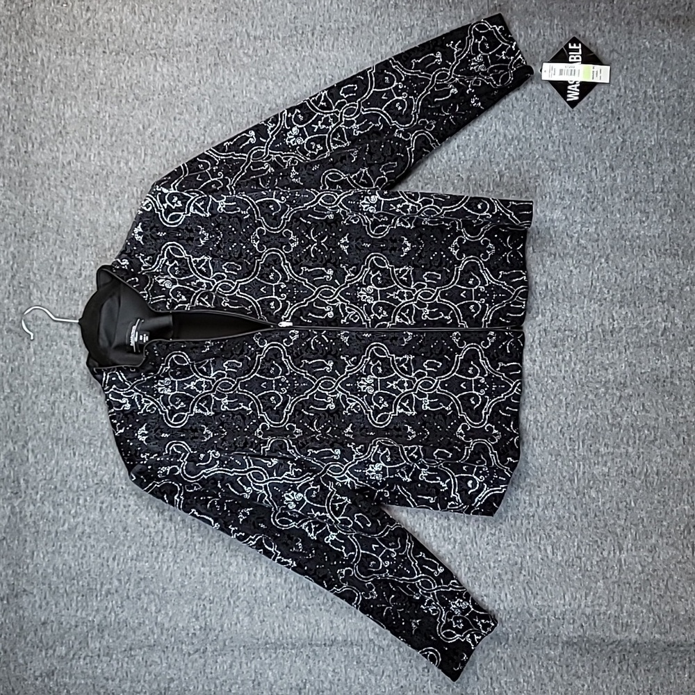 Vintage Rare R&M Richardsโ Zipfront Sparkle Evening Jacket NWT